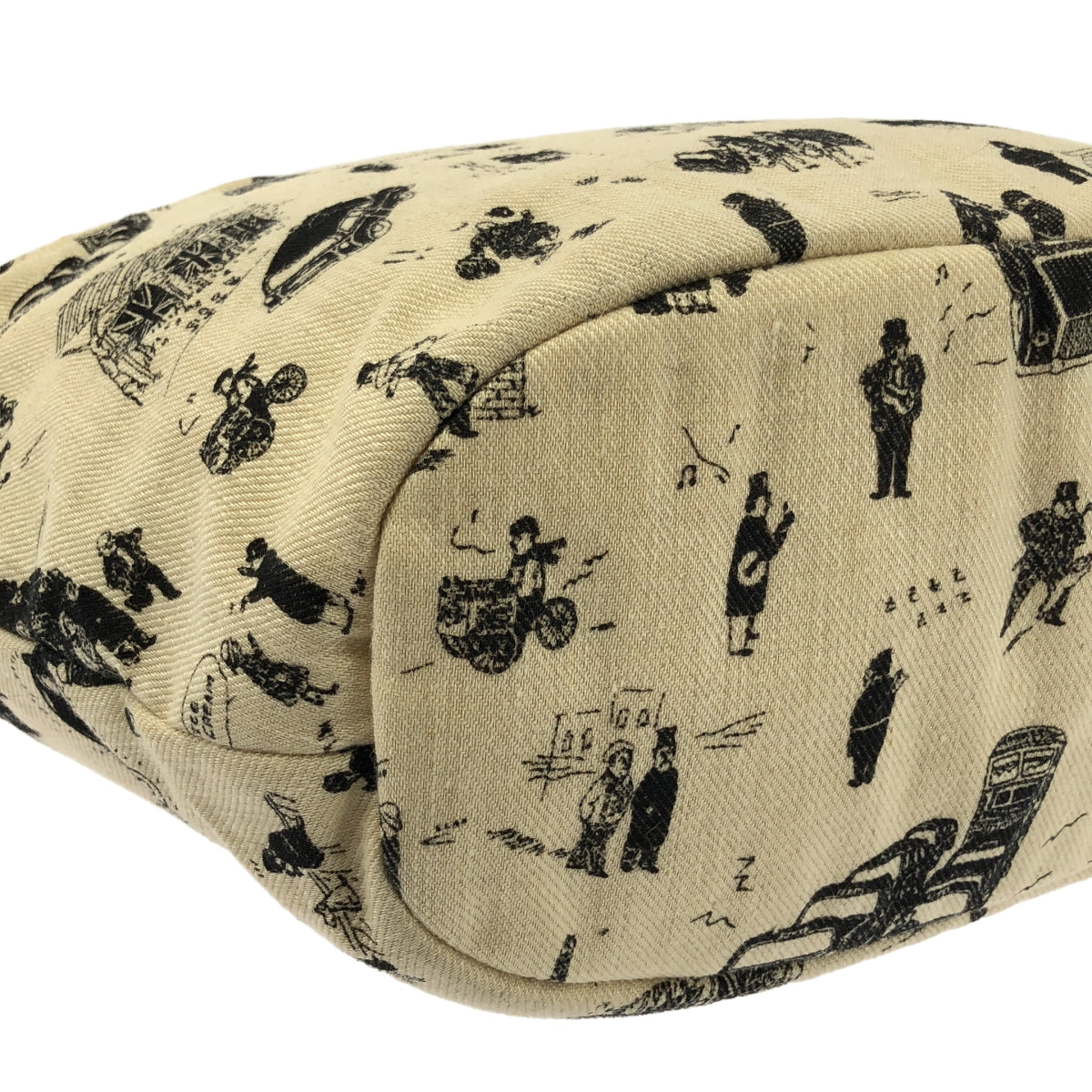 R & D.M.Co- / オールドマンズテーラー | 総柄 キャンバス ロゴプレート ハンド トートバッグ |