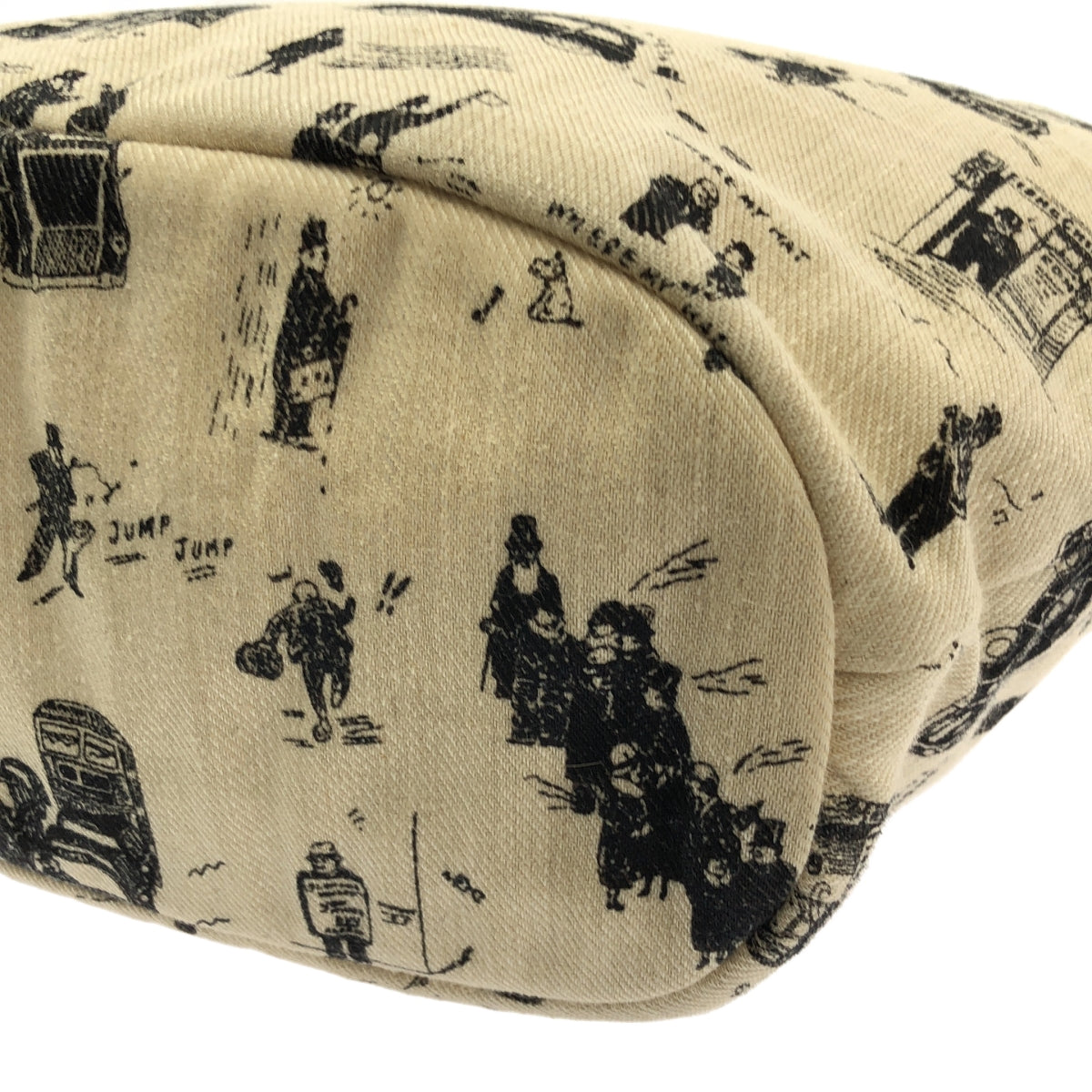 R & D.M.Co- / オールドマンズテーラー | 総柄 キャンバス ロゴプレート ハンド トートバッグ |