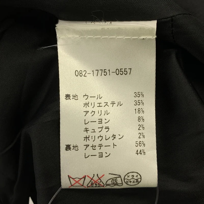 ETRO / エトロ | ウール混 ベロア切替 パフスリーブ ワンピース | 40 | レディース