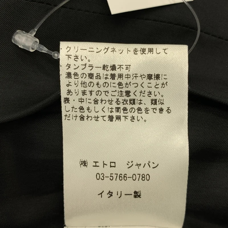 ETRO / エトロ | ウール混 ベロア切替 パフスリーブ ワンピース | 40 | レディース