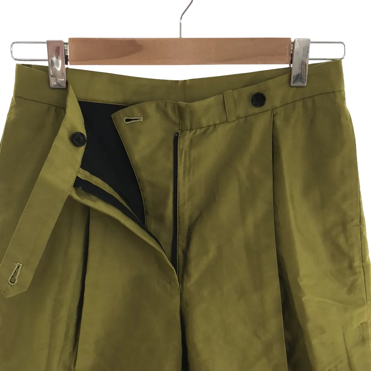 JOHN LAWRENCE SULLIVAN / ジョンローレンスサリバン | タックショートパンツ | 6 | ライトグリーン | レディース