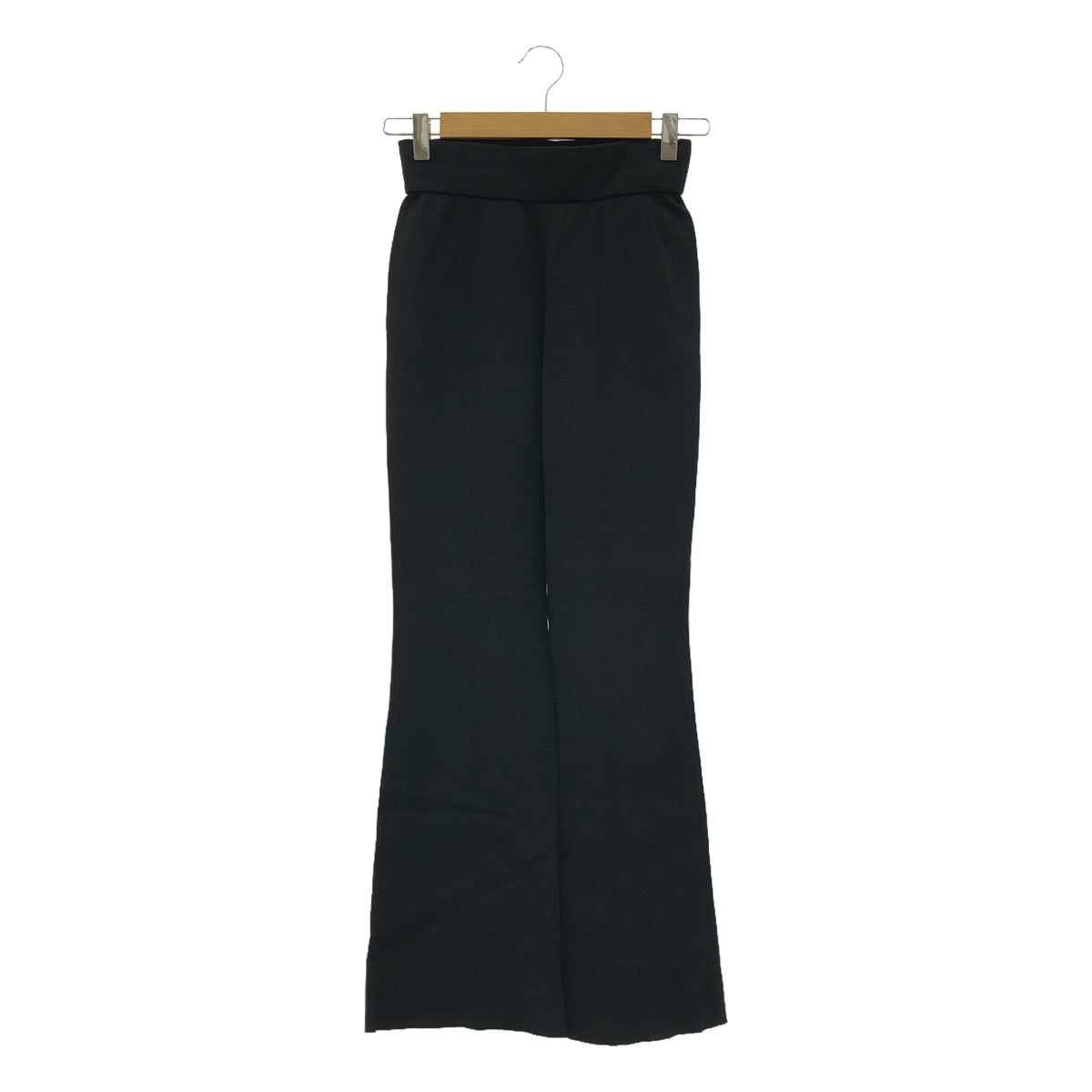 Mame Kurogouchi / Milano Ribbed Flared Trousers | 1 | Black | Women's