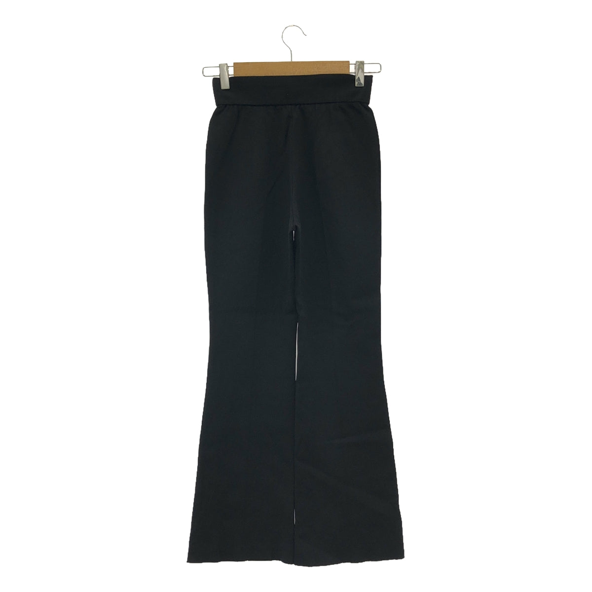 Mame Kurogouchi / Milano Ribbed Flared Trousers | 1 | Black | Women's