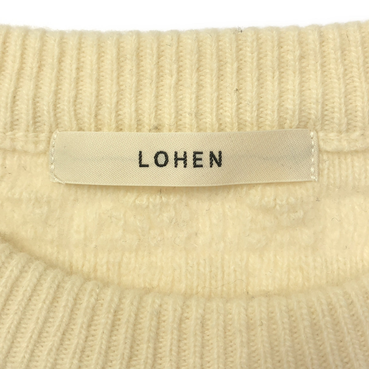 LOHEN | Geometric jacquard knit | F | White | Women's