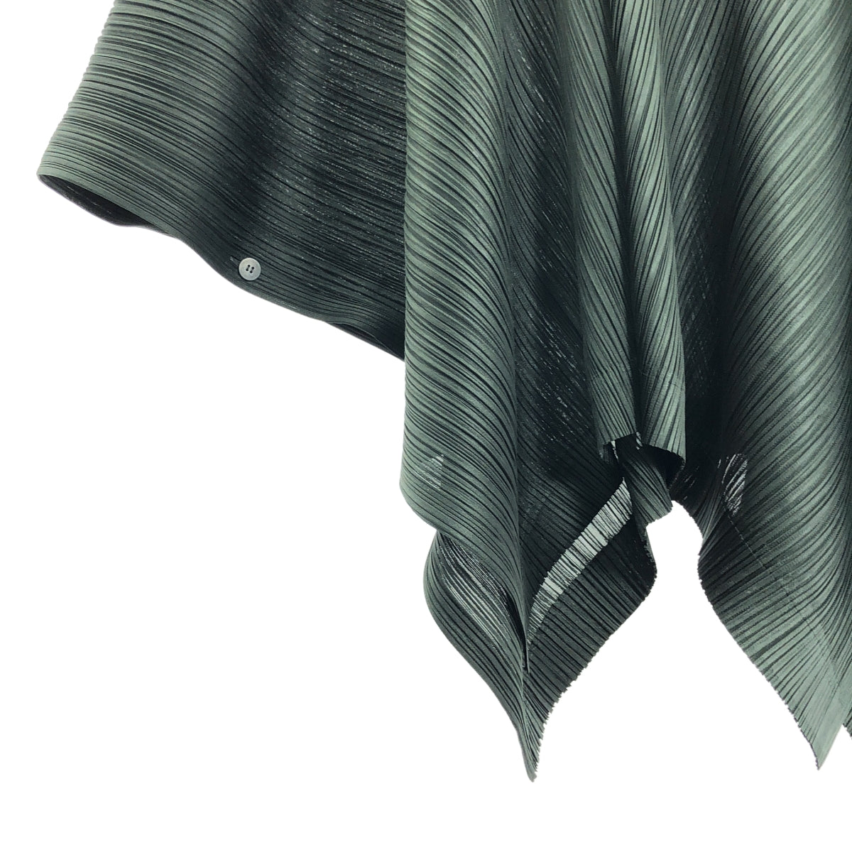 PLEATS PLEASE ISSEY MIYAKE | 不對稱高領開衩蓬鬆套頭斗篷 | 尺寸 3 | 女款