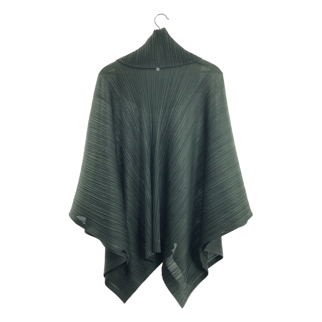 PLEATS PLEASE ISSEY MIYAKE | 不對稱高領開衩蓬鬆套頭斗篷 | 尺寸 3 | 女款