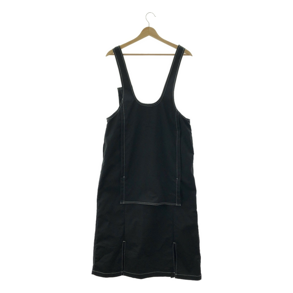 nagonstans / 나곤 스탠스 | 2024SS | layered-like daily jumper skirt 레이어 드라이크 데일리 점퍼 스커트 원피스 | M | 블랙 | 여성