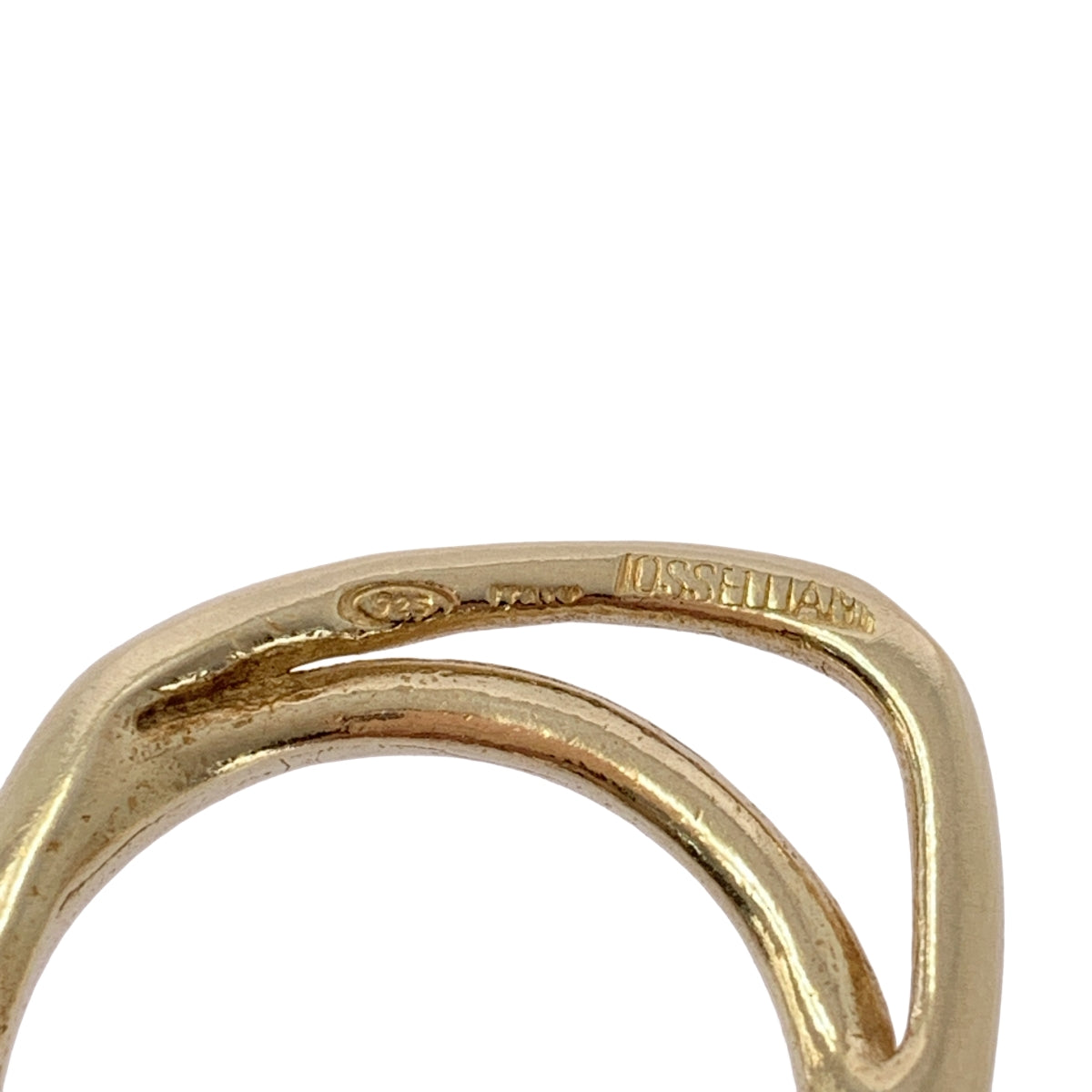 [狀況極佳] IOSSELLIANI | 8排拼圖戒指 | 金色 | 女士