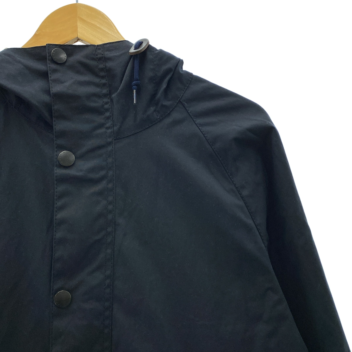 Barbour / 바부아 | HOODED HUNTING COAT 오일 코튼 푸드드 사냥 코트 | 38 | 남성
