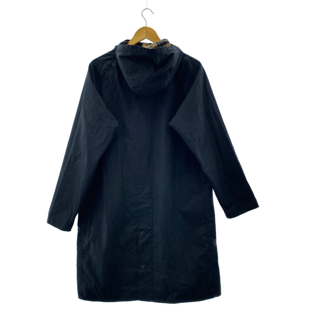 Barbour / 바부아 | HOODED HUNTING COAT 오일 코튼 후드 헌팅 코트 | 38 | 블랙 | 남성