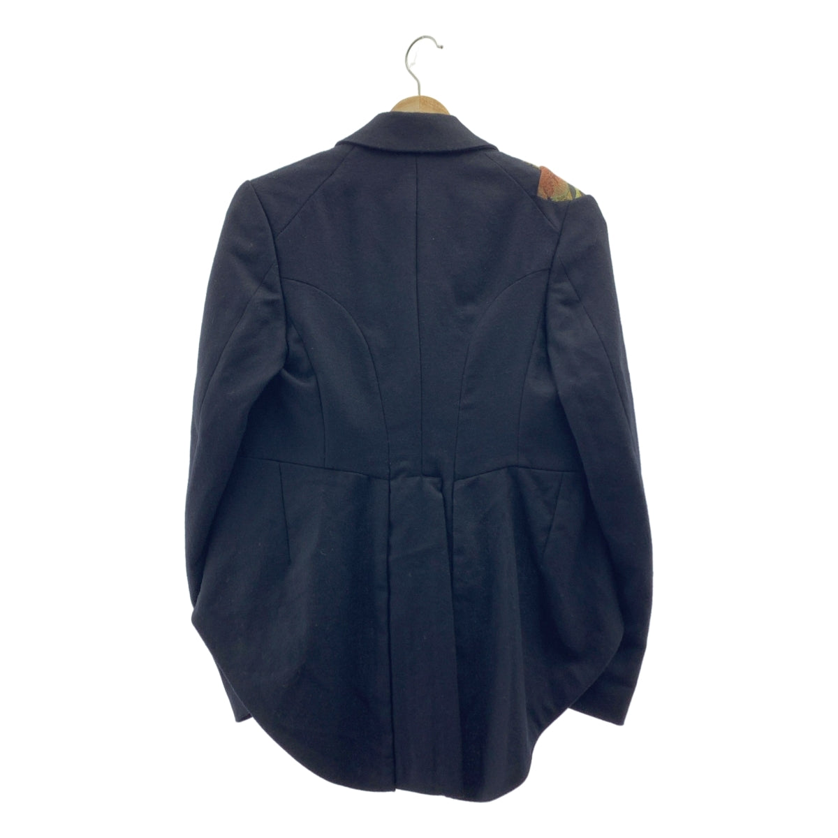 COMME des GARCONS / コムデギャルソン | 2010SS | 異素材 ドッキング 燕尾 ウールジャケット | S | ブラック | レディース