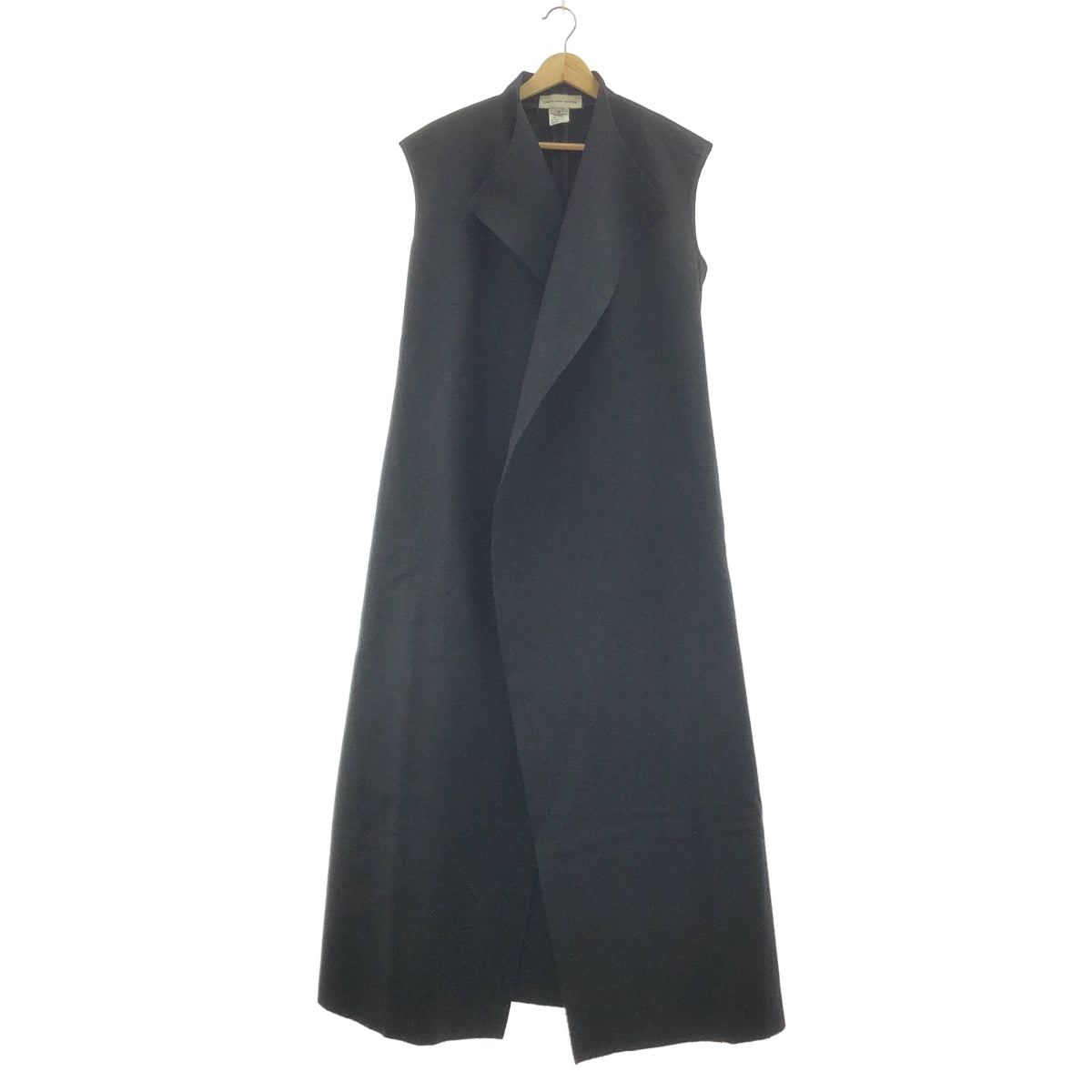 DRIES VAN NOTEN / ドリスヴァンノッテン | ウール ノースリーブ ラップコート | 36 | レディース