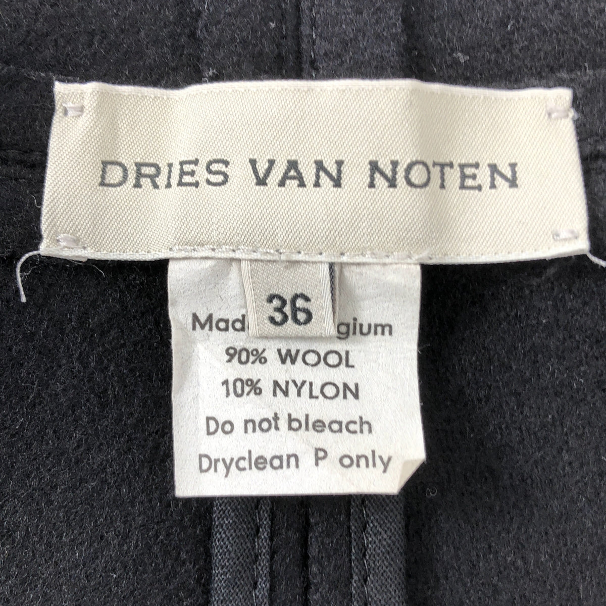 DRIES VAN NOTEN / ドリスヴァンノッテン | ウール ノースリーブ ラップコート | 36 | レディース