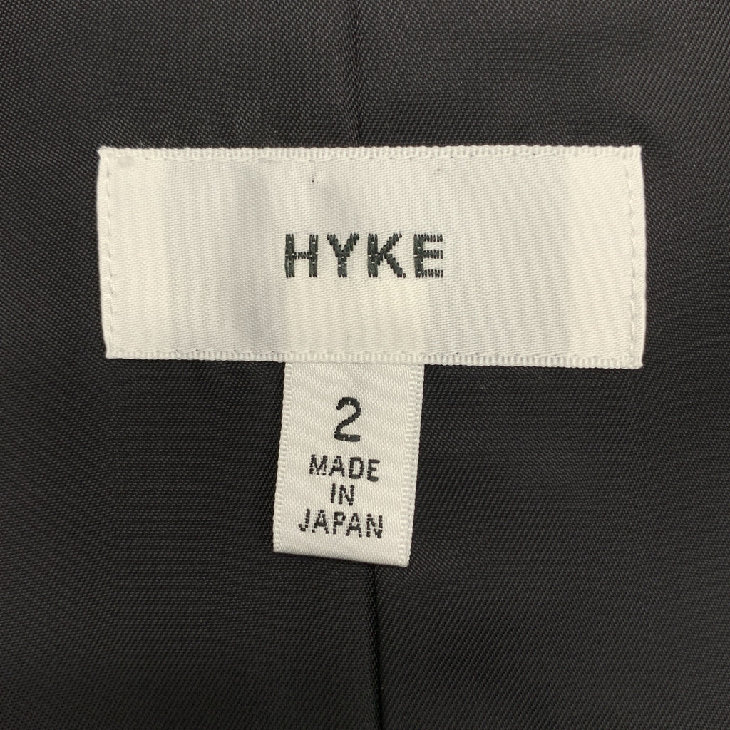 HYKE / 하이크 | BIG+LONG TRENCH / 로고 버튼 벨티드 트렌치 코트 / 착탈가능 라이너 | 2 |