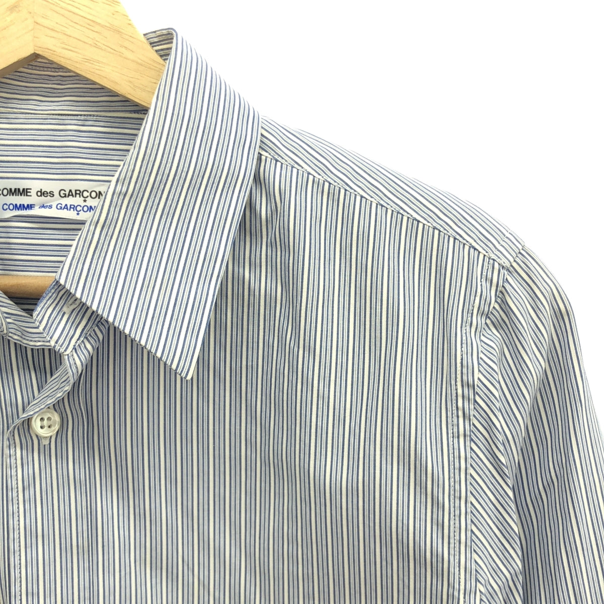 COMME des GARCONS COMME des GARCONS | Wool line striped shirt | Blue/white/gray | Women's