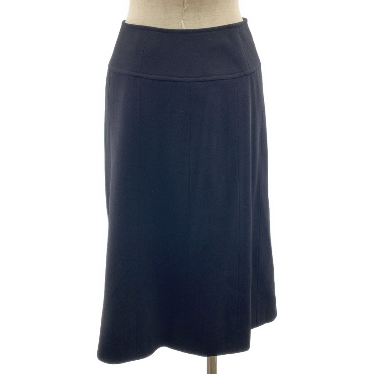 【美品】  CHANEL / シャネル | 1993SS | ココマーク 金ボタン ロングスカート / ロゴ総裏地 | 38 | ブラック | レディース