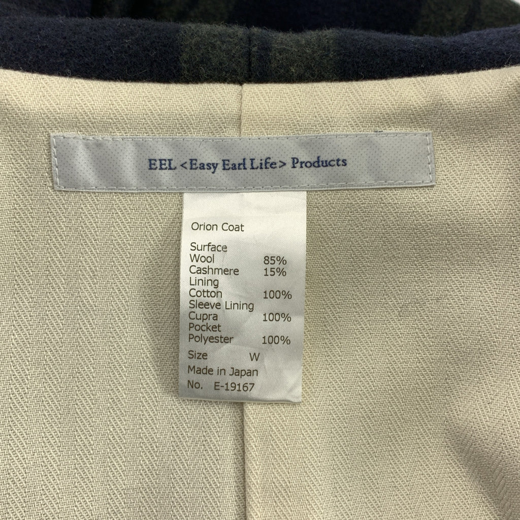 EEL | Orion 格紋羊毛羊絨大衣 Orion 大衣 | W |