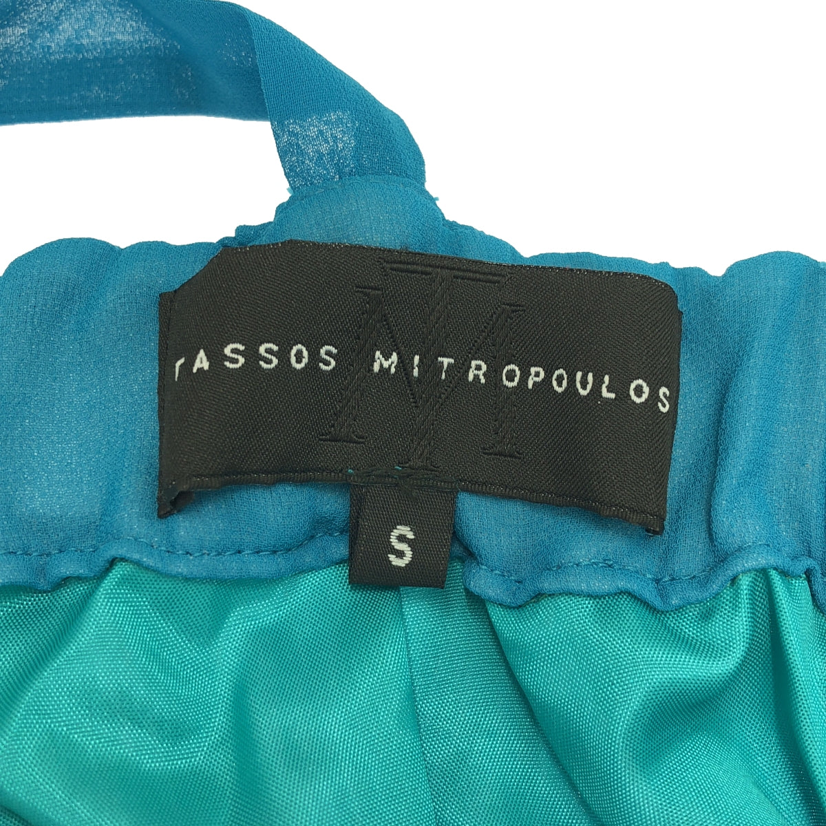 [Good Condition] TASSOS MITROPOULOS | Sleeveless Pleated Dress | S | Blue | Women's