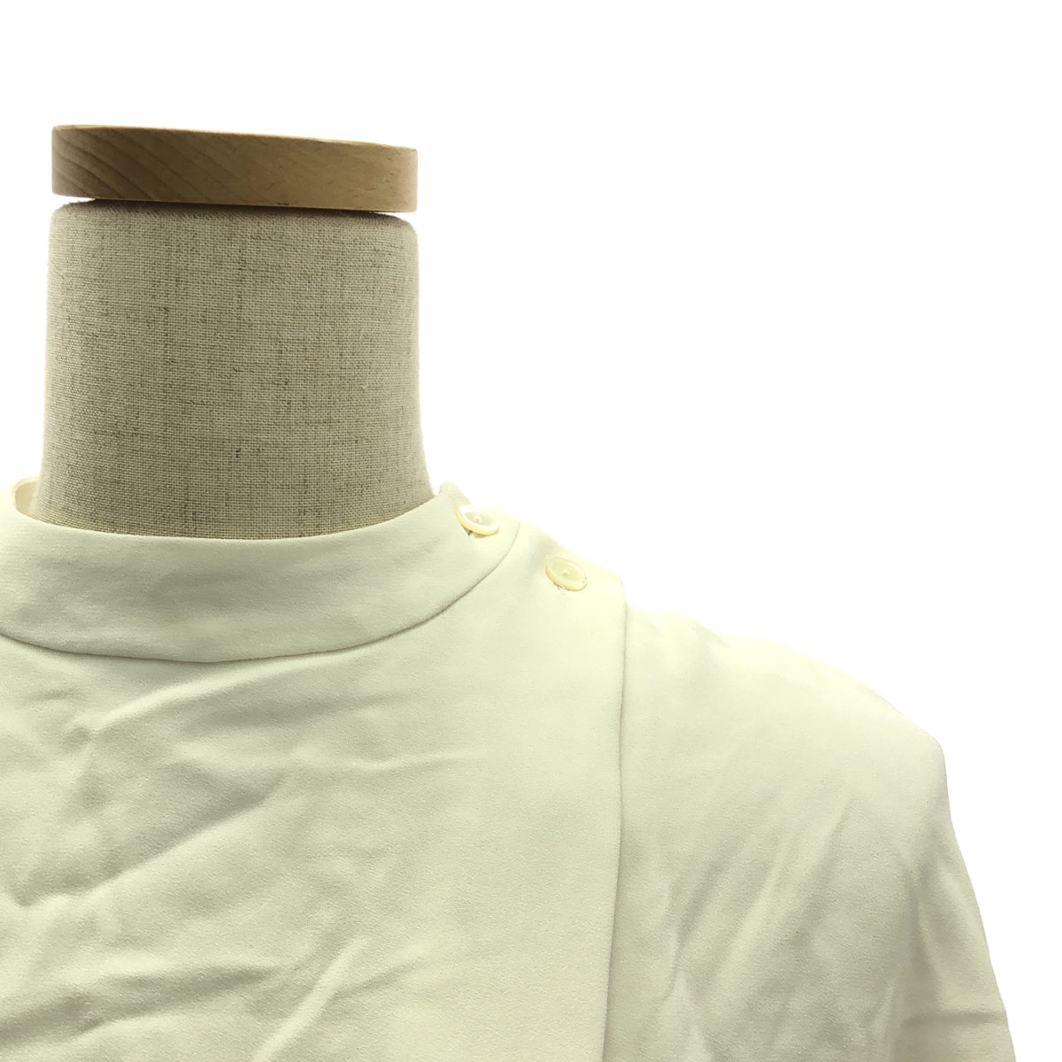 VERMEIL par iena | 2023SS | 背面緞面斗篷襯衫 | F | 白色 | 女款