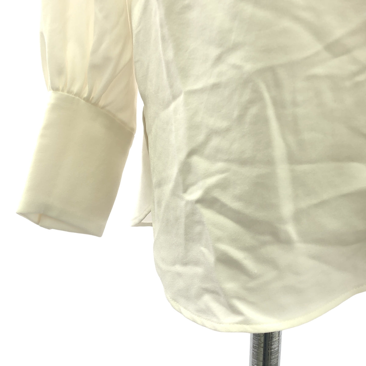 VERMEIL par iena | 2023SS | 背面緞面斗篷襯衫 | F | 白色 | 女款