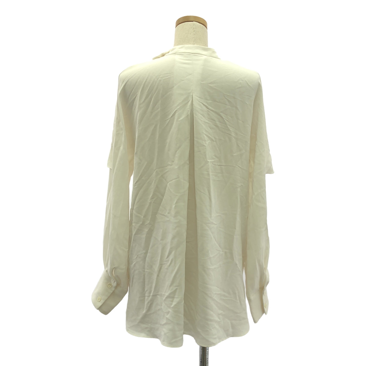 VERMEIL par iena | 2023SS | 背面緞面斗篷襯衫 | F | 白色 | 女款