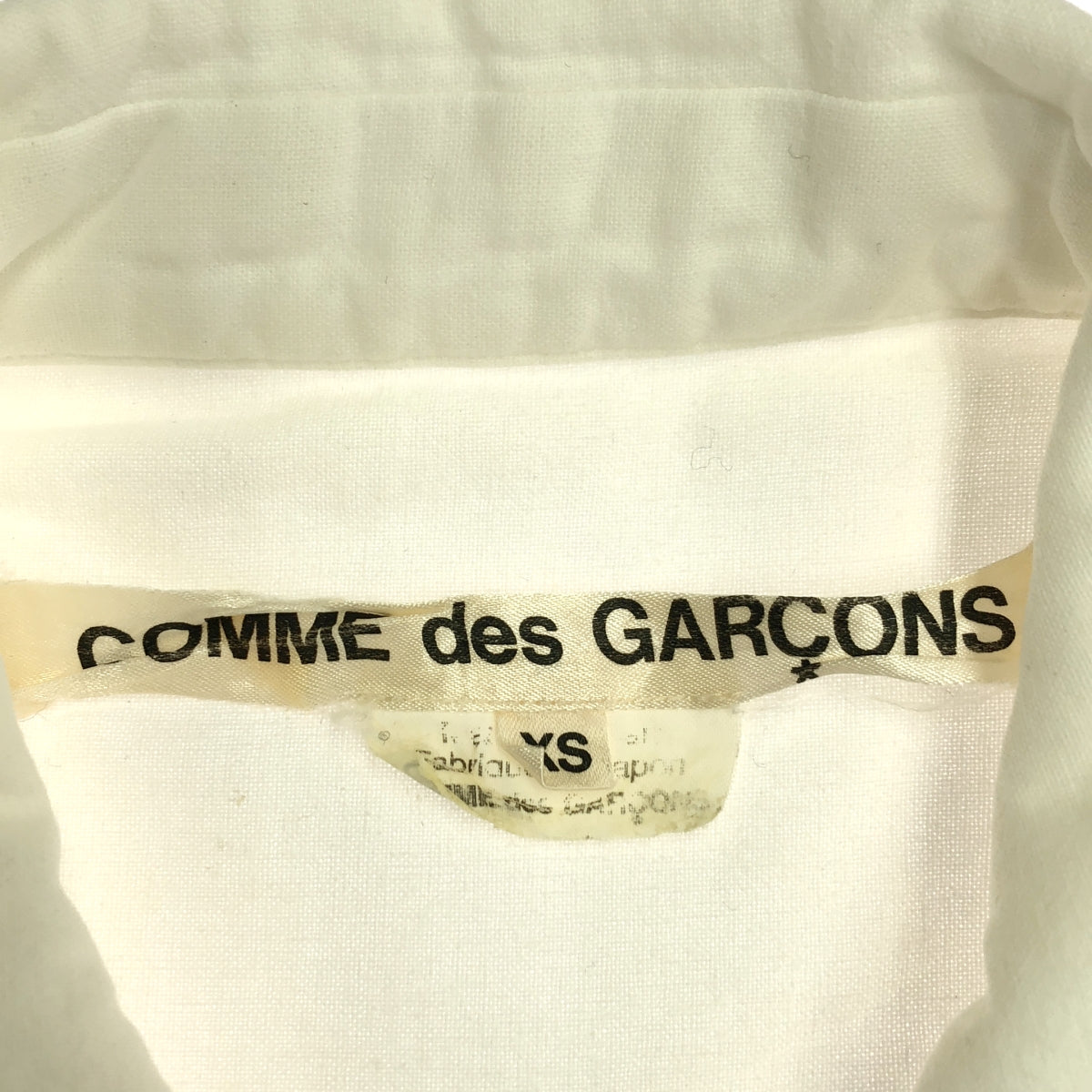 COMME des GARCONS / 컴데 갤슨 | 2017SS | 라운드 컬러 플리츠 셔츠 | XS | 여성