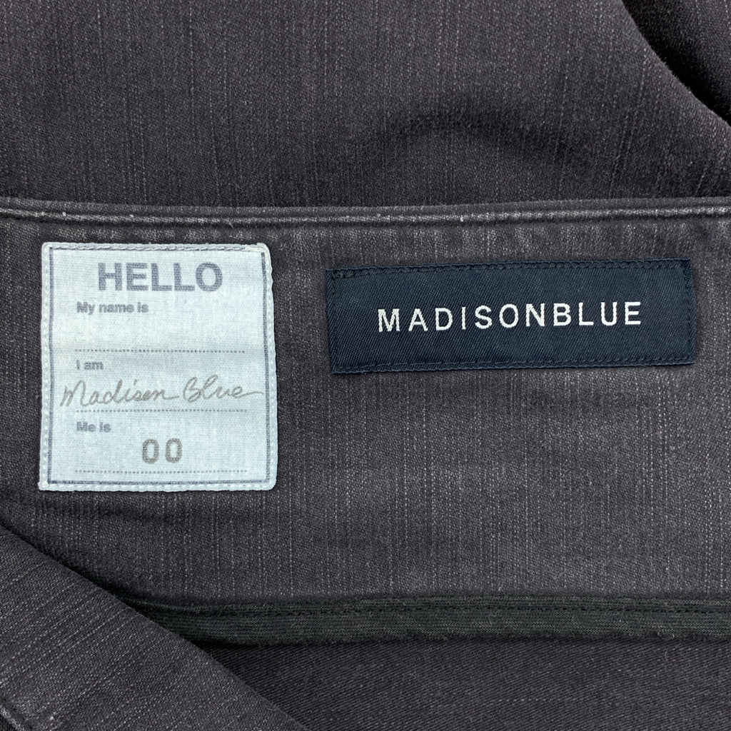 MADISON BLUE / 매디슨 블루 | MI-MOLLET FLARE BACK SATIN SK 빈티지 가공 플레어 스커트 | 00(XS) | 네이비 |