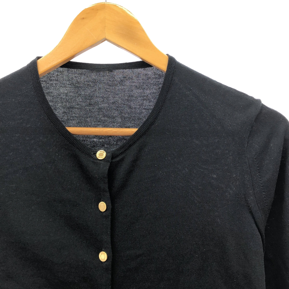 MUSE de Deuxieme Classe / ミューズドゥーズィーエムクラス | 2022SS | FF grace / コットン クルーネック ニット カーディガン | F |