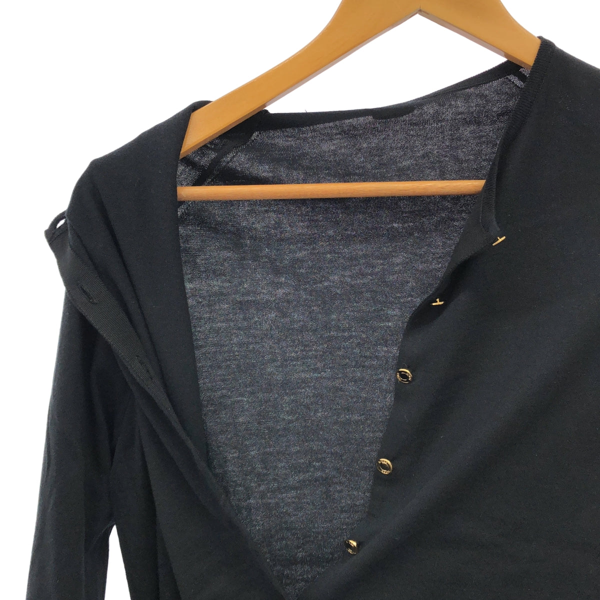 MUSE de Deuxieme Classe / ミューズドゥーズィーエムクラス | 2022SS | FF grace / コットン クルーネック ニット カーディガン | F |