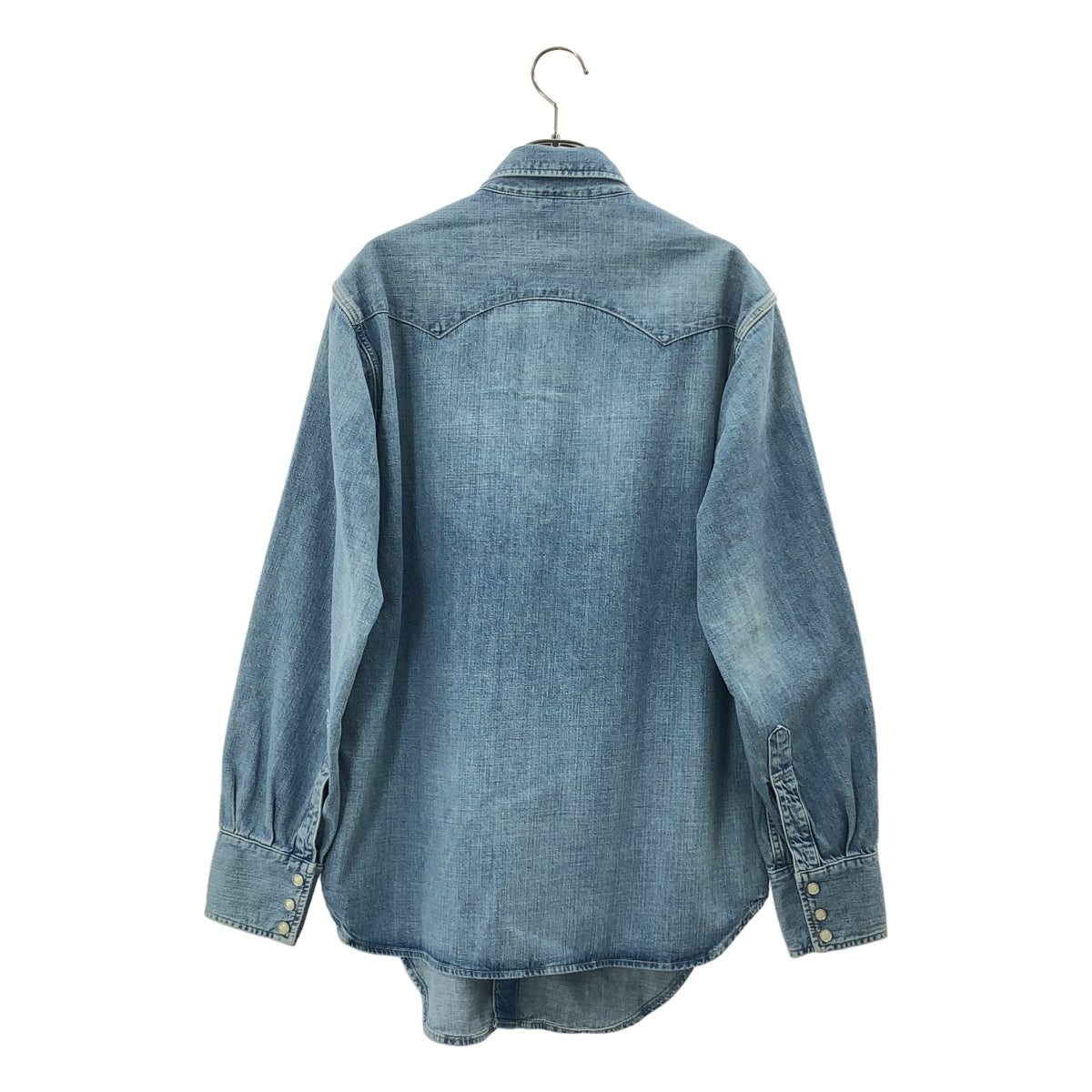 LEVI'S VINTAGE CLOTHING LVC / 리바이스 빈티지 클로징 | 2025SS | SHORTHORN SAWTOOTH INDIGO COSMOS / 오버 실루엣 쇼트 혼 데님 웨스턴 셔츠 | XS | 남성