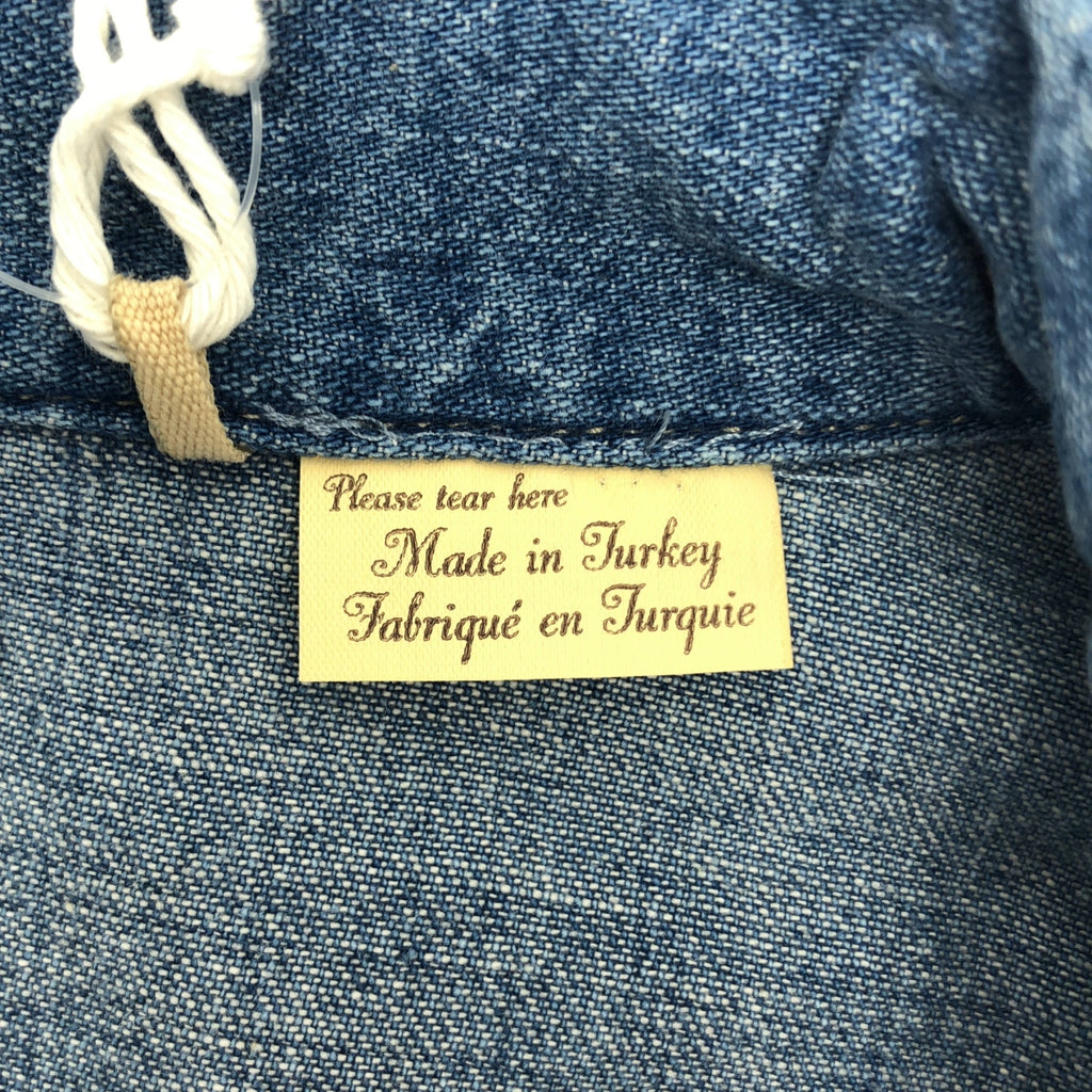 LEVI'S VINTAGE CLOTHING LVC / 리바이스 빈티지 클로징 | 2025SS | SHORTHORN SAWTOOTH INDIGO COSMOS / 오버 실루엣 쇼트 혼 데님 웨스턴 셔츠 | XS | 남성