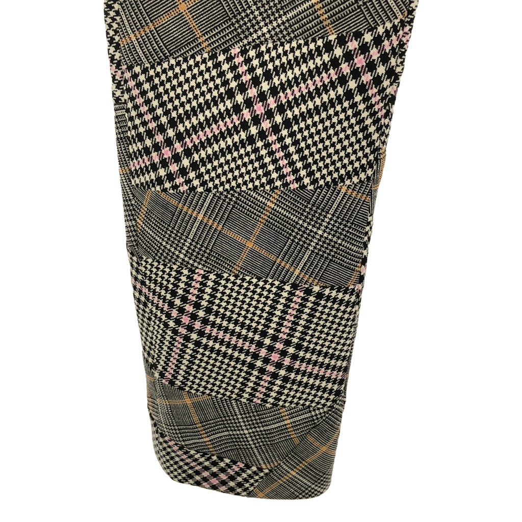 【신품】 COMME des GARCONS HOMME PLUS / 콤데 갤슨 옴플루스 | 2023SS | 울 치조 격자 글렌 체크 패치 워크 슬랙스 팬츠 | XS | 그레이/핑크/오렌지 | 남성