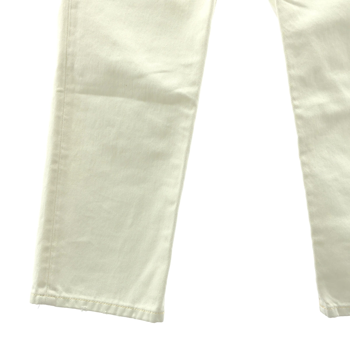 【신품】 Acne Studios / 여드름 스튜디오 | Mace Beaten White 데미지 가공 데님 팬츠 | 26 / 30 | 화이트 | 여성