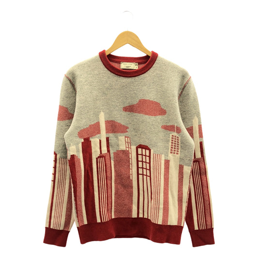 MAISON KITSUNE | All-over print pullover knit | M | Men's
