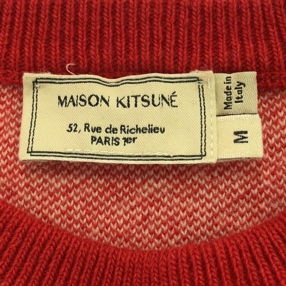 MAISON KITSUNE | All-over print pullover knit | M | Men's