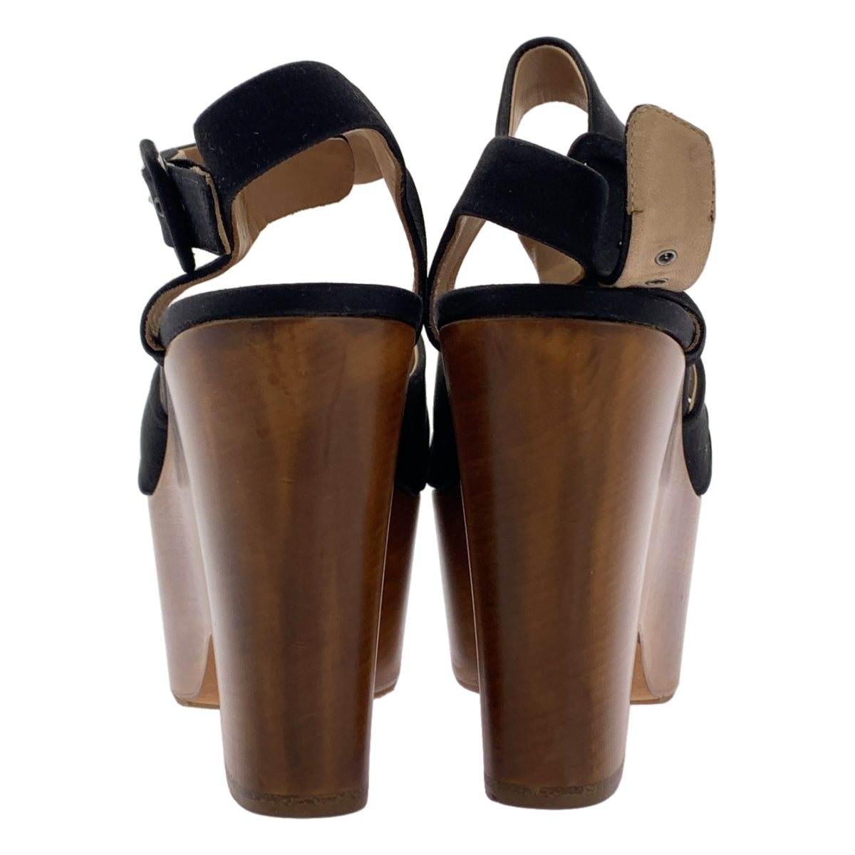 CELINE / 셀린느 | by Phoebe Philo 피비 / 우드솔 스트랩 샌들 | 38 1/2 |
