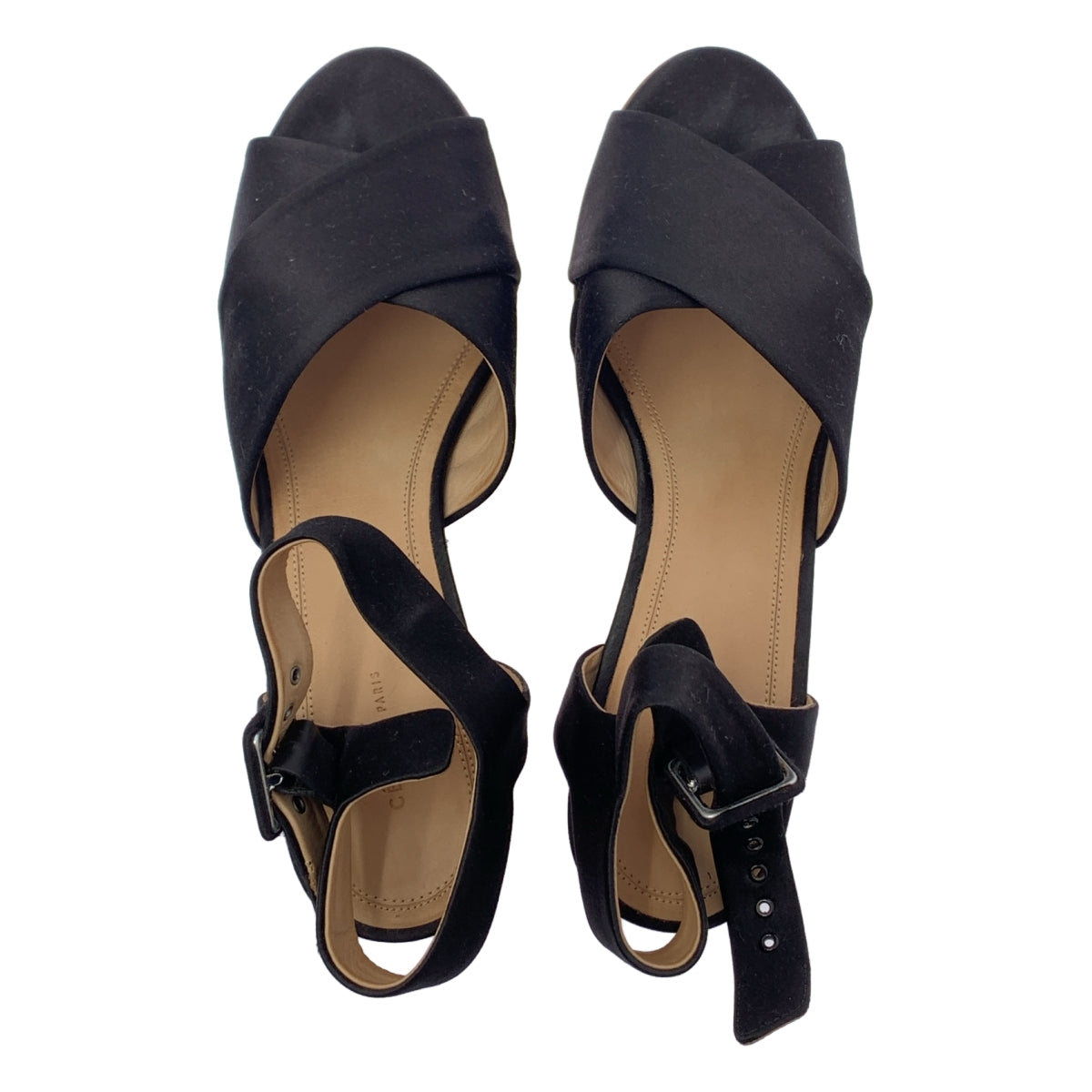 CELINE / 셀린느 | by Phoebe Philo 피비 / 우드솔 스트랩 샌들 | 38 1/2 |