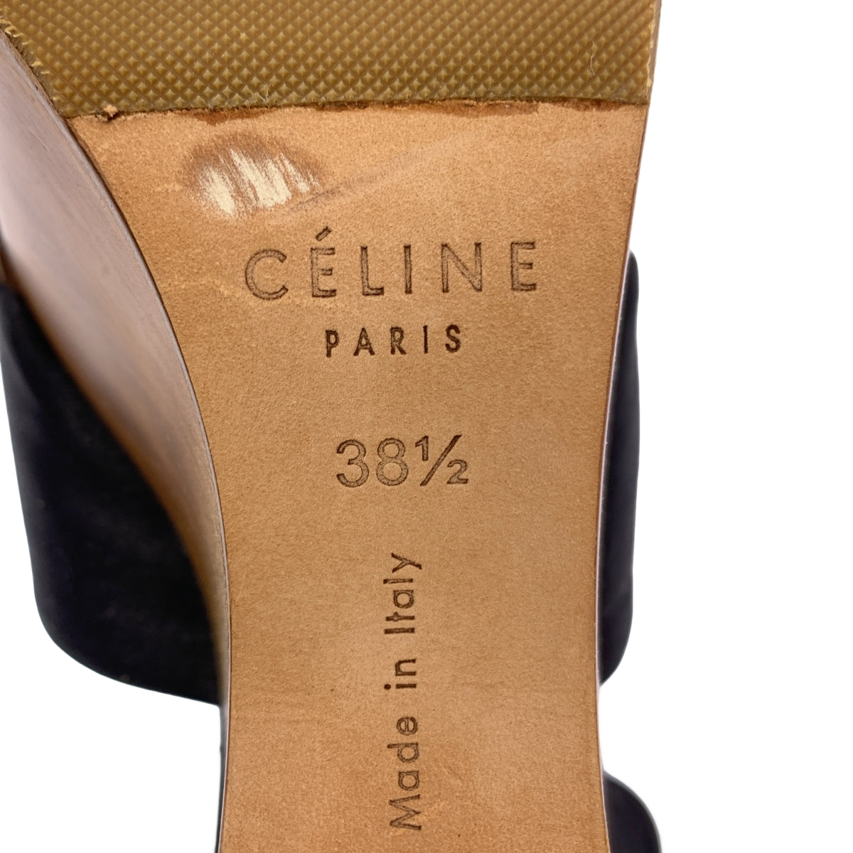CELINE / 셀린느 | by Phoebe Philo 피비 / 우드솔 스트랩 샌들 | 38 1/2 |