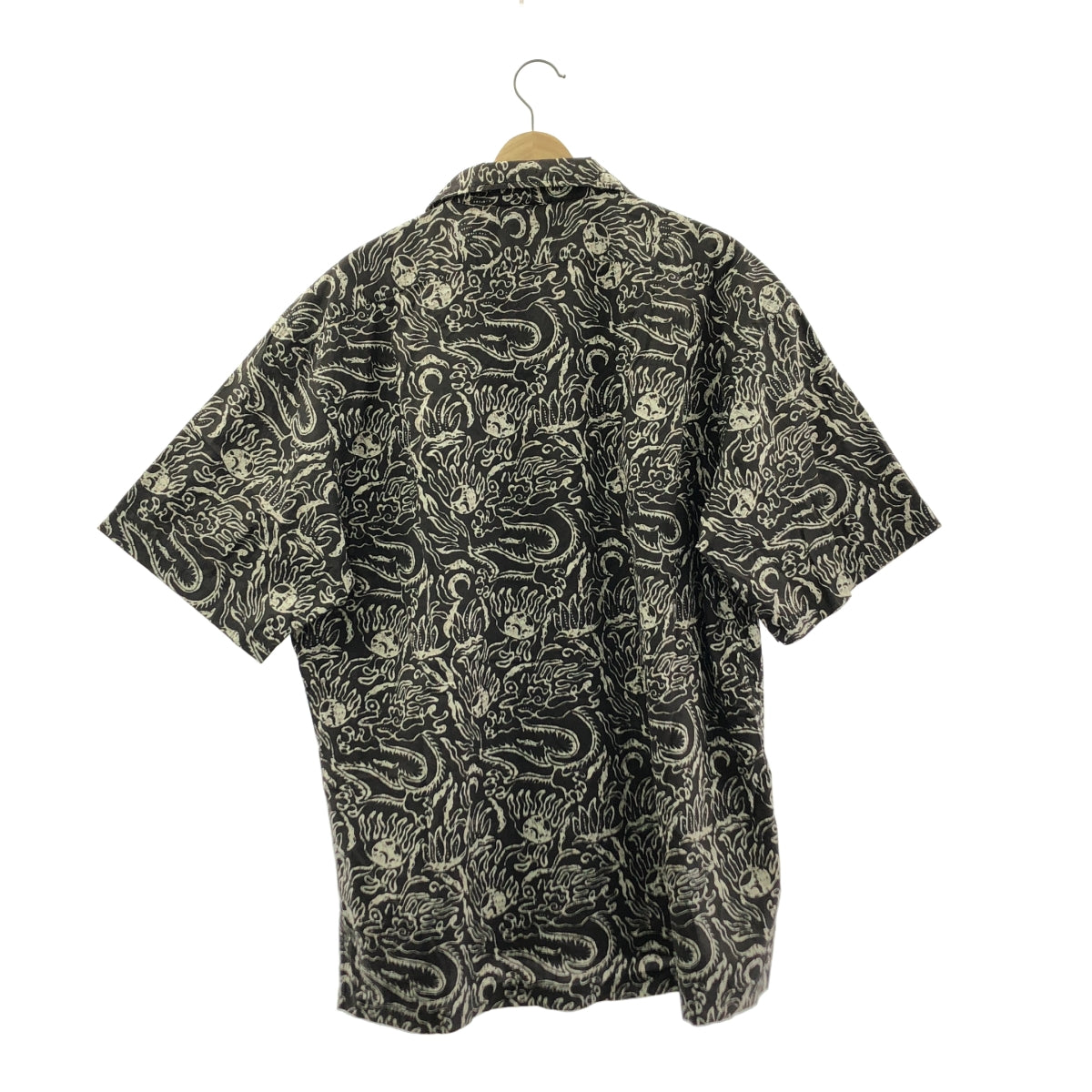 POLO BY RALPH LAUREN / 폴로바이랄 플로렌 | 빈티지 CLAYTON 코튼 드래곤 무늬 오픈 컬러 반소매 셔츠 | L | 남성