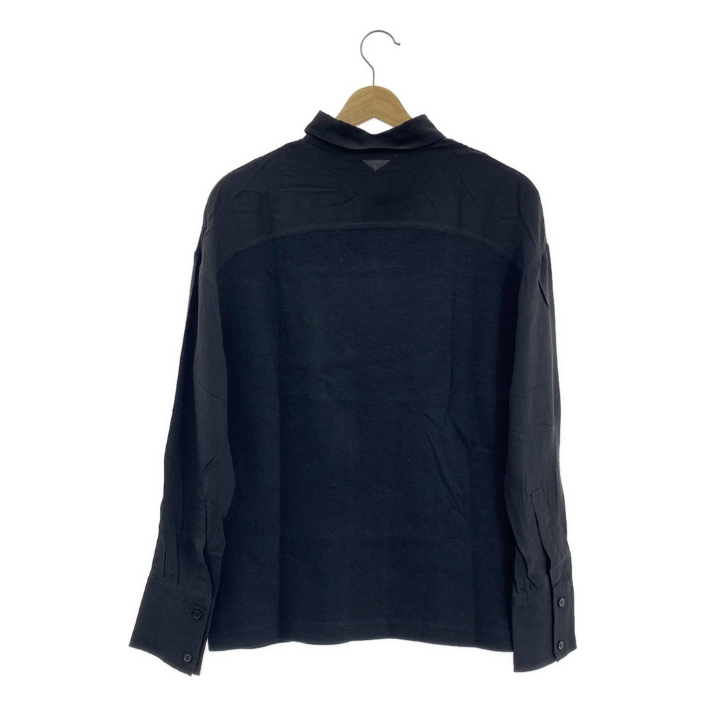 MARNI / 마르니 | 실크 전환 긴팔 폴로 셔츠 | 40 | 여성