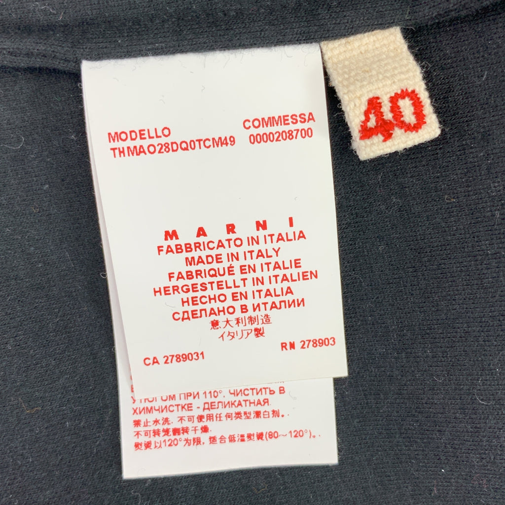 MARNI / 마르니 | 실크 전환 긴팔 폴로 셔츠 | 40 | 여성