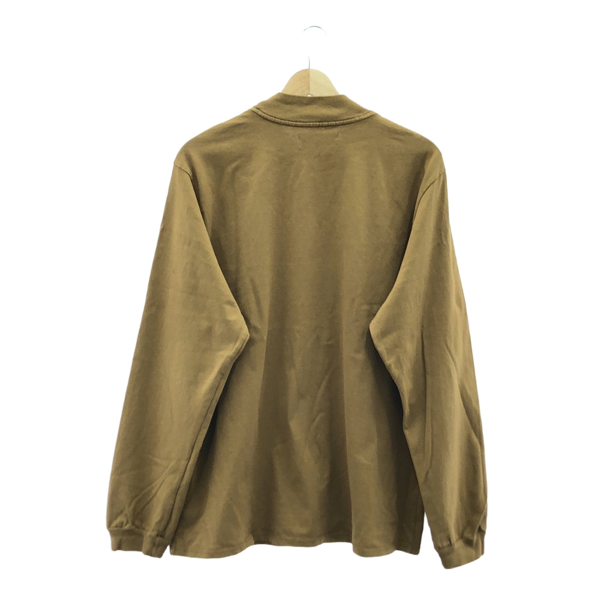 LES TIEN / 레스티엔 | 코튼 목 목 롱 슬리브 티셔츠 | M | 브라운 | 남성