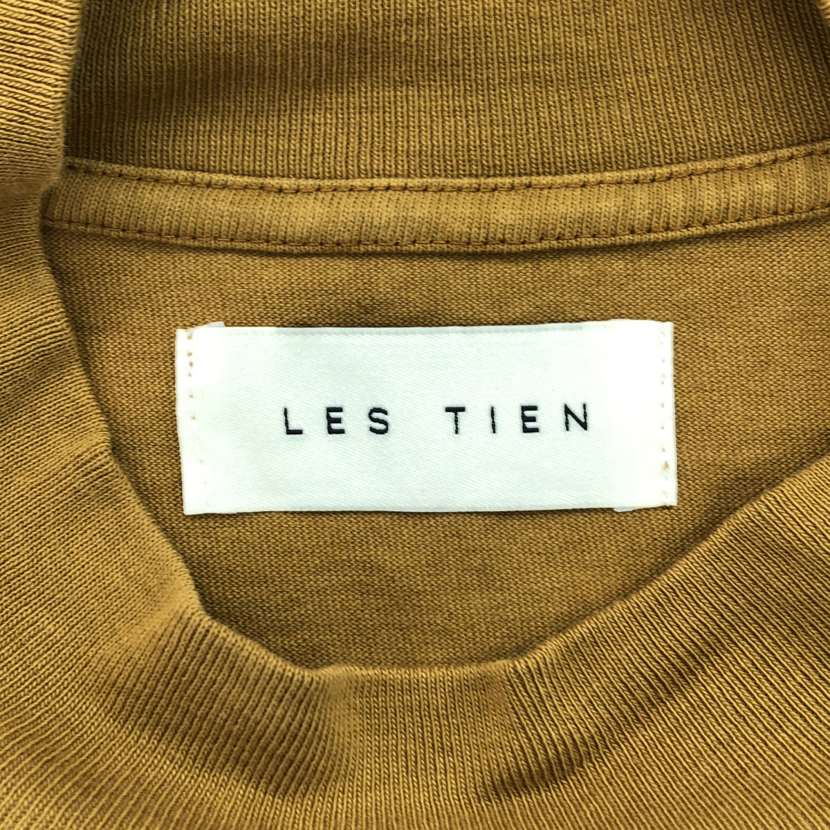 LES TIEN / 레스티엔 | 코튼 목 목 롱 슬리브 티셔츠 | M | 브라운 | 남성