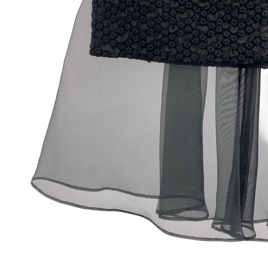 cygne / シーニュ | オリジナル刺しゅうシースルーペンシルスカート | 1 | レディース