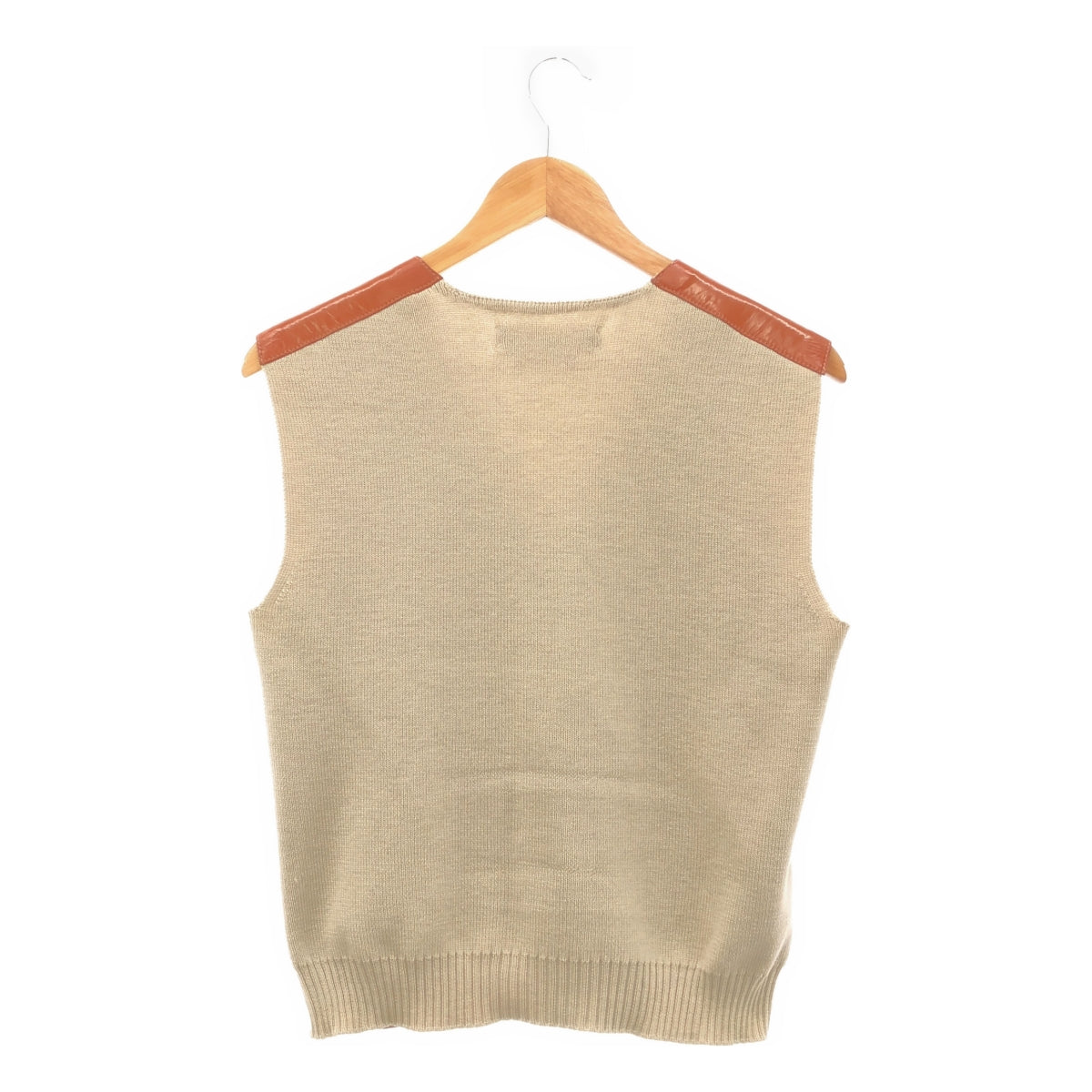 MARNI | Mixed material knit vest | Brown/Beige | Women's