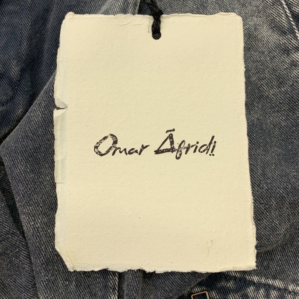 【新品】  Omar afridi / オマールアフリディ | 2024AW | OCTET 2D CARAGO TROUSER ストーンウォッシュ デニム カーゴ トラウザー パンツ | 48 | グレー | メンズ