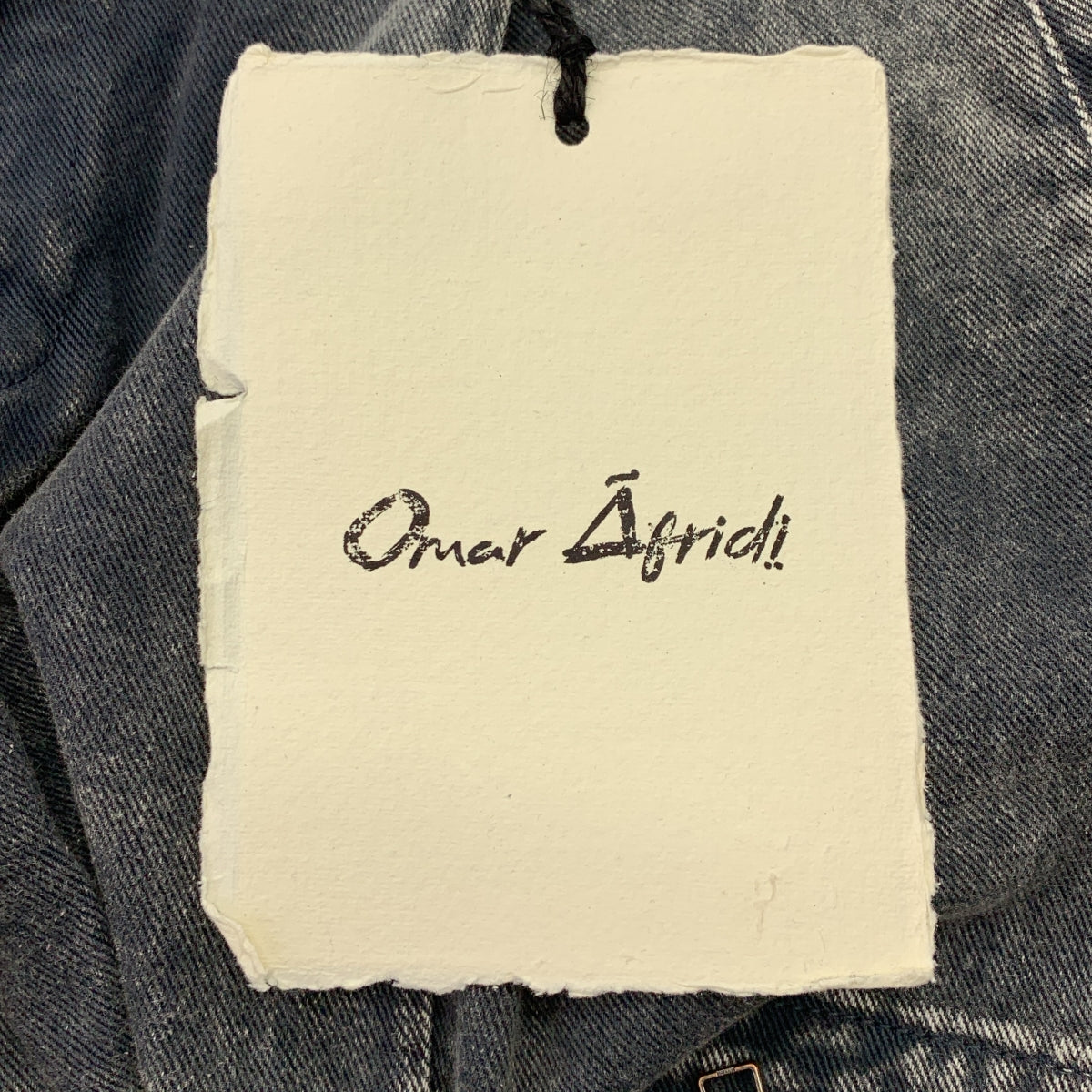 【新品】  Omar afridi / オマールアフリディ | 2024AW | OCTET 2D CARAGO TROUSER ストーンウォッシュ デニム カーゴ トラウザー パンツ | 48 | グレー | メンズ