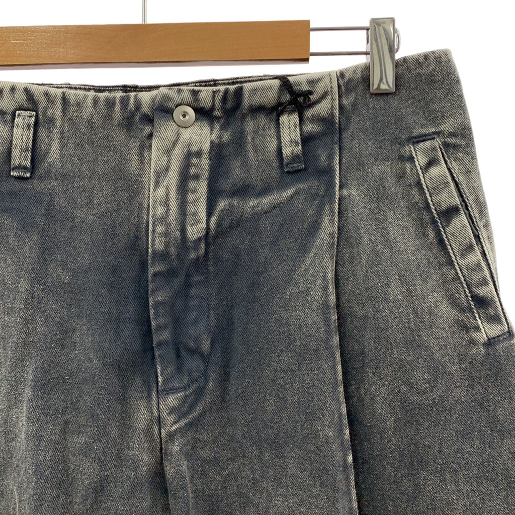 【新品】  Omar afridi / オマールアフリディ | 2024AW | OCTET 2D CARAGO TROUSER ストーンウォッシュ デニム カーゴ トラウザー パンツ | 48 | グレー | メンズ