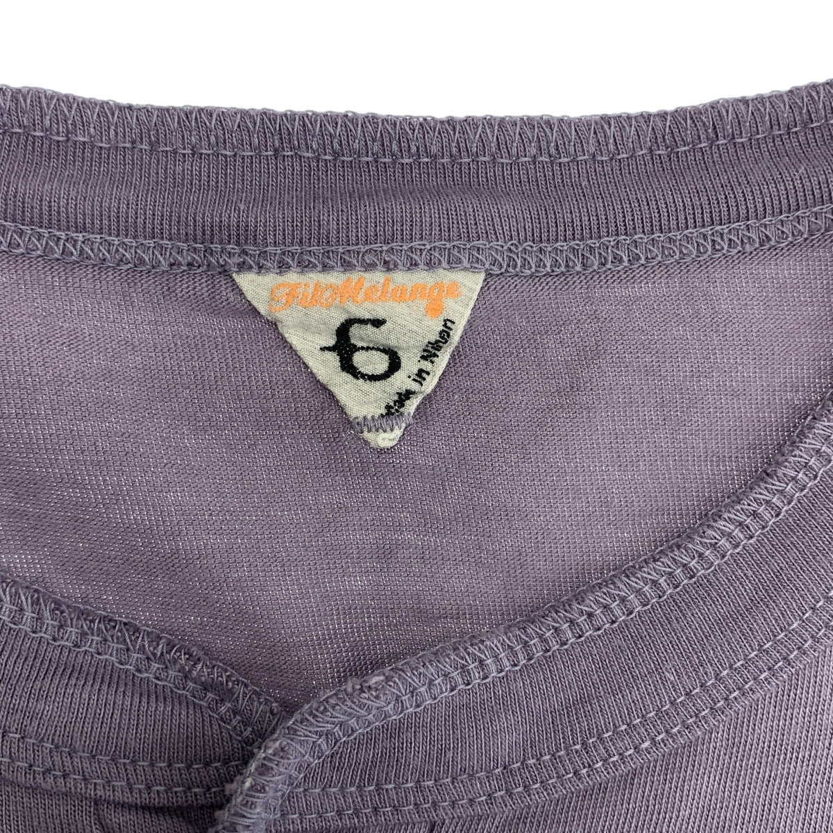 FILMELANGE / フィルメランジェ | HENRI / ヘンリーネック Tシャツ カットソー | 6 | パープル系 | メンズ