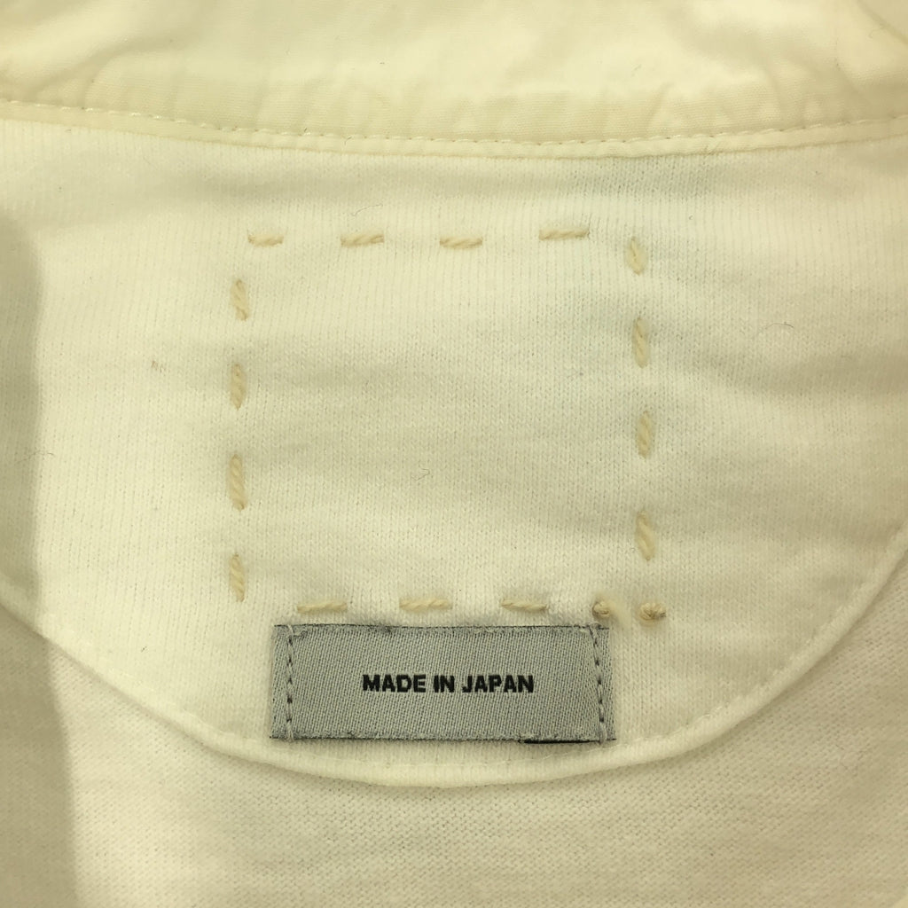visvim / ビズビム | MARCELLA KURTA SHIRT L/S / バンドカラー ストライプ カットソー | 3 | ホワイト | メンズ